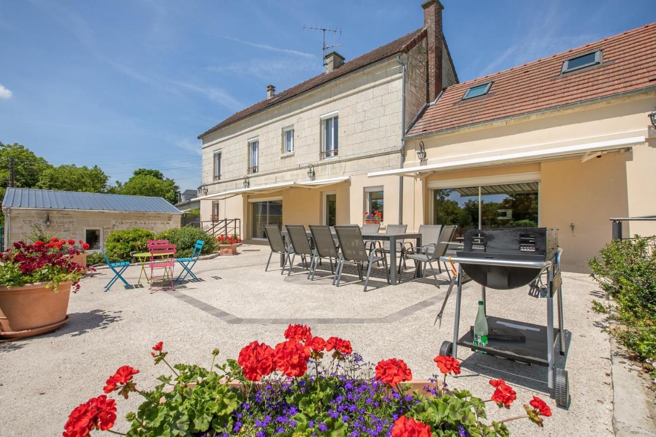 Les Ormes - Grande Maison Avec Jacuzzi Largny-sur-Automne Zewnętrze zdjęcie